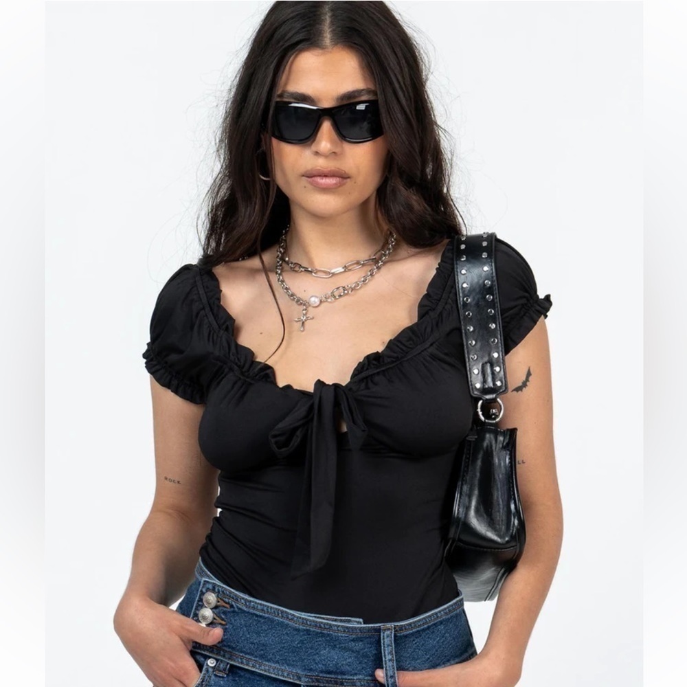 Princess Polly Medina Black Bodysuit
